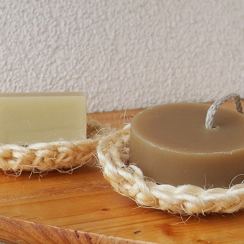 české mýdlo podložka ze sisalu