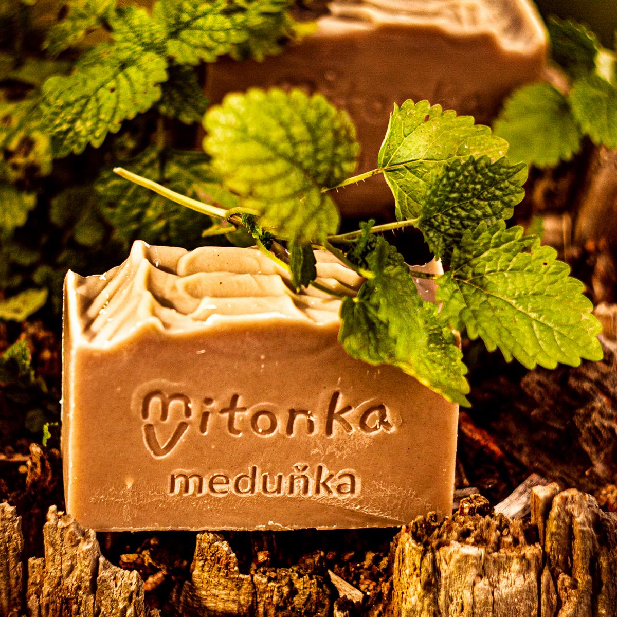 české mýdlo - mýdlárna Mitonka měduňkové mýdlo