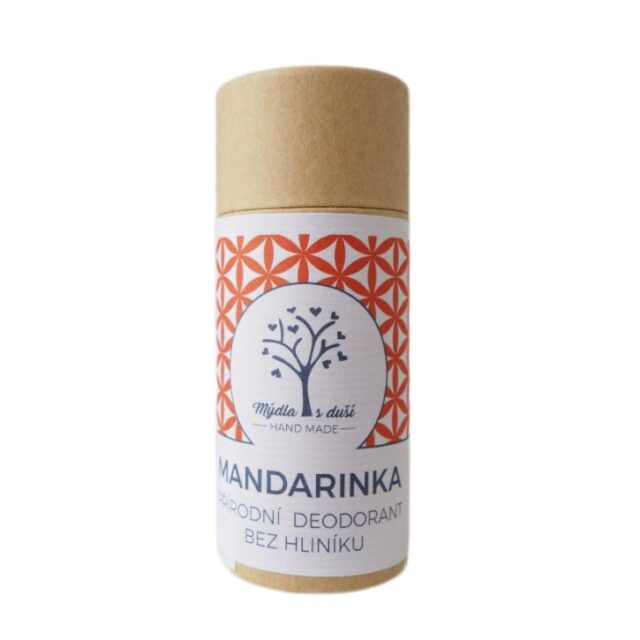 přírodní deodorant v papírové tubě 65g - mandarinka