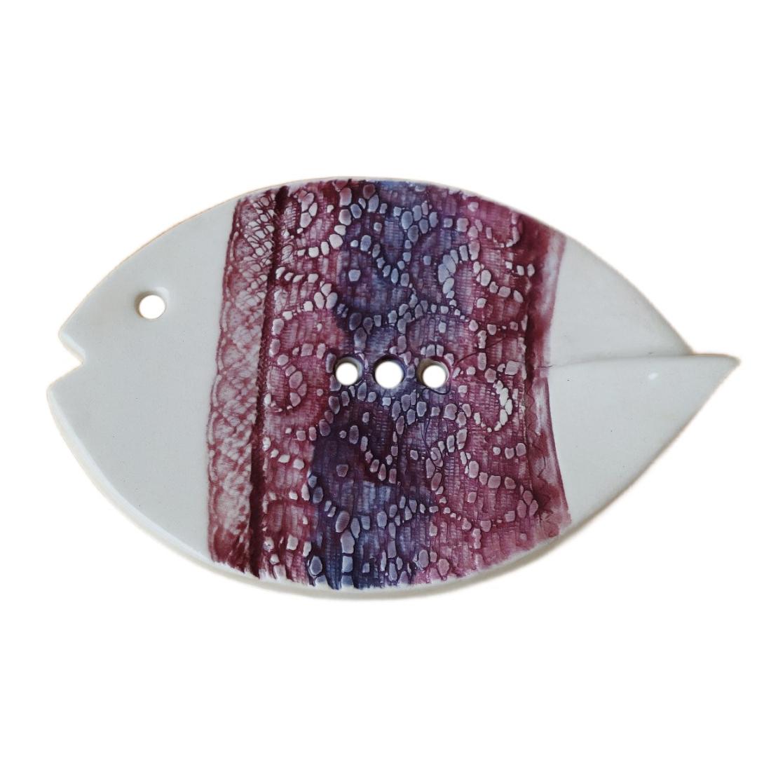 keramická mýdlenka ve tvaru ryby