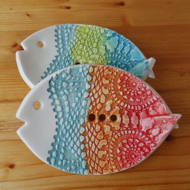 keramické mýdlenky ve tvaru rybičky