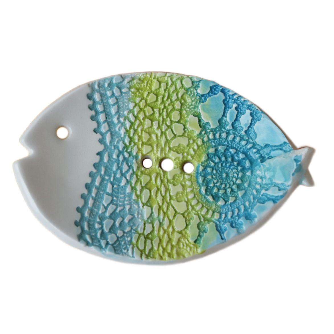 keramická mýdlenka ryba