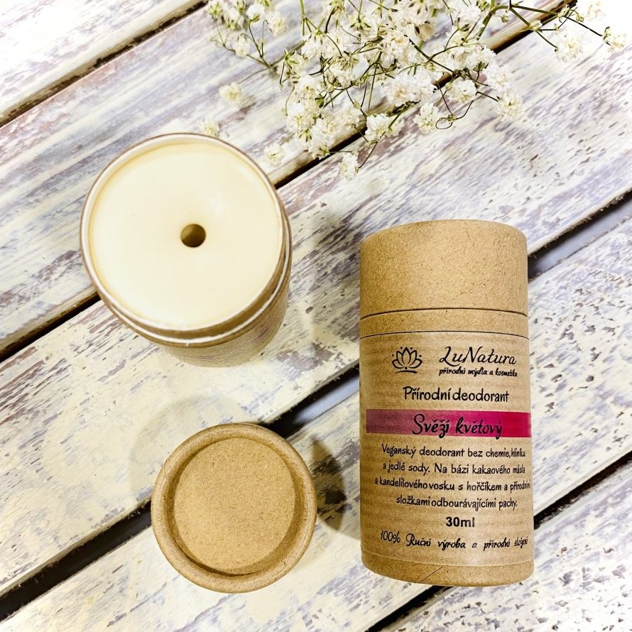 Deodorant Svěží kvetový – bez sody na bázi hořčíku – 30ml