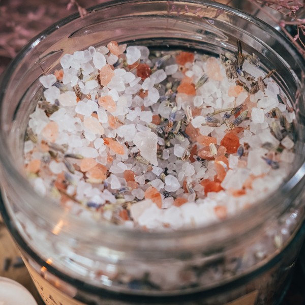 koupelová sůl ve skle 300g - levandulový sen
