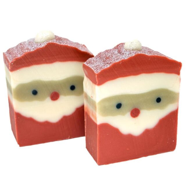 Přírodní tuhé mýdlo s vánočním motivem Mikuláš
