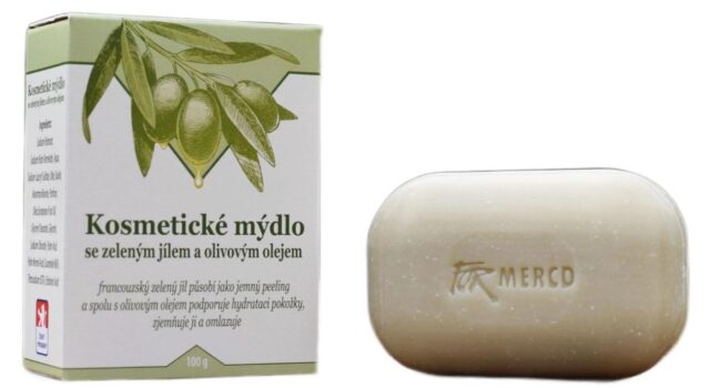 For Merco kosmetické mýdlo ze zeleným jílem a olivovým olejem