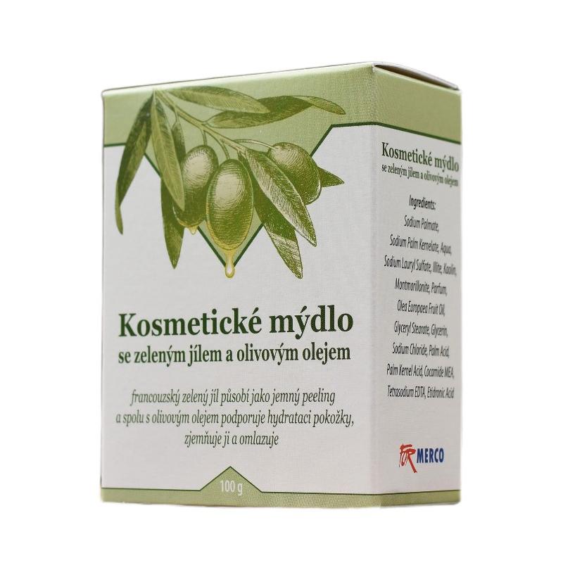For Merco kosmetické mýdlo ze zeleným jílem a olivovým olejem