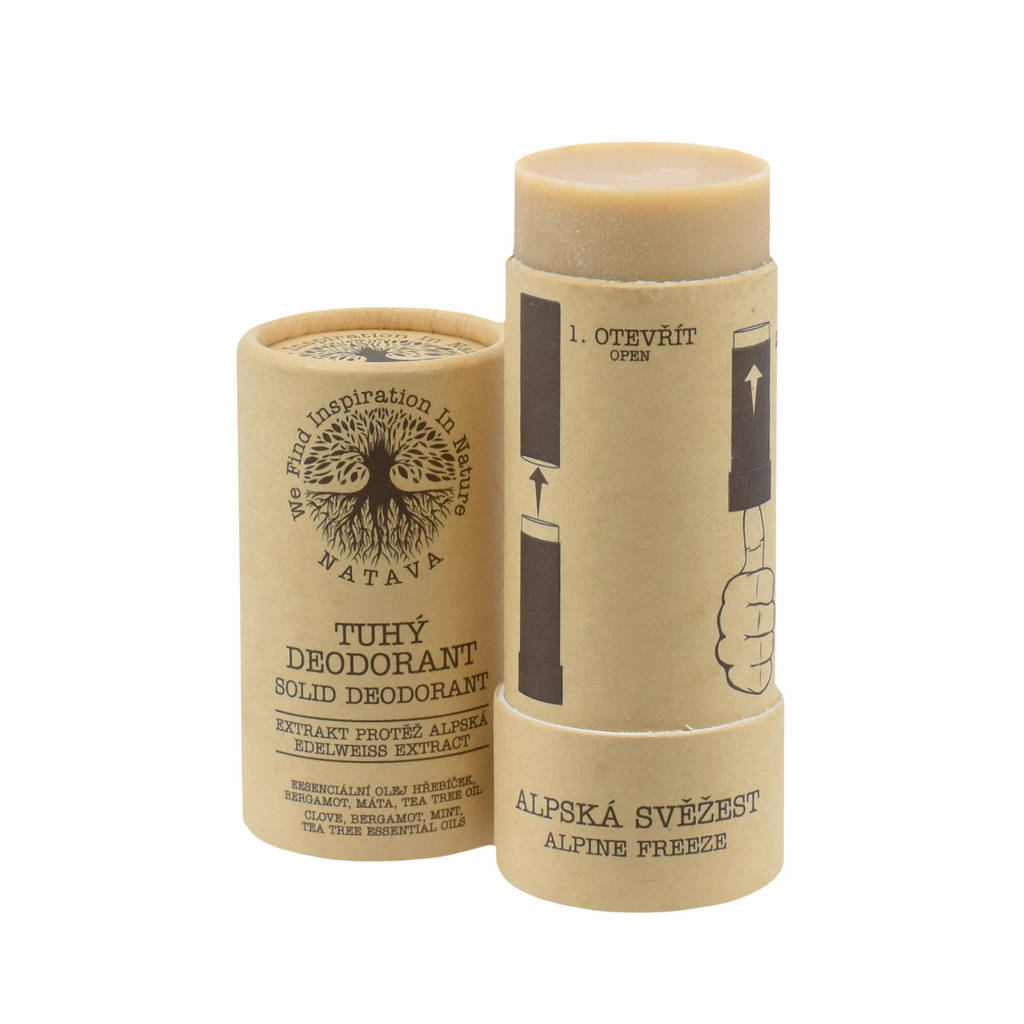 přírodní deodorant NATAVA Alpská svěžest 60ml (papírová tuba)