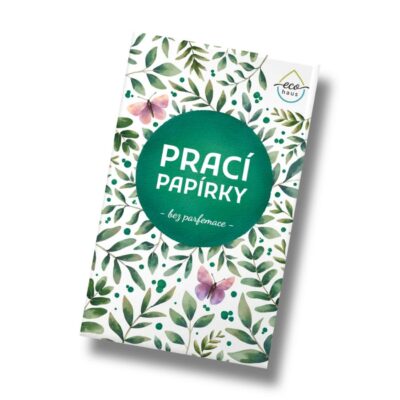 EcoHaus ekologický prací prostředek ve tvaru slisovaných proužků - prací papírky 5pd bez vůně