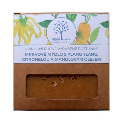 české ruční mýdlo mrkvové s ylang ylang