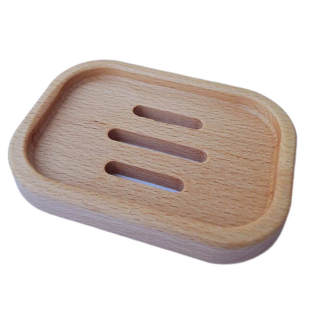 dřevěná podložka pod mýdlo olejovaná 7x10cm