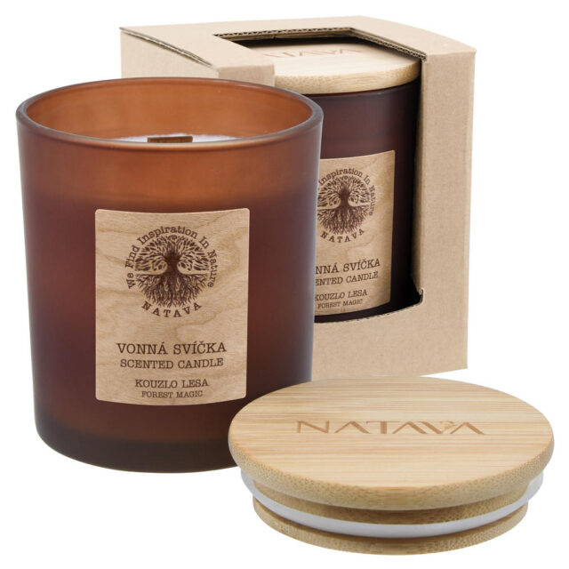 vonná svíčka NATAVA Kouzlo lesa - Forest secret, sojový vosk, 40hod.