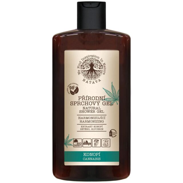 NATAVA přírodní sprchový gel 250ml KONOPÍ - CANNABIS