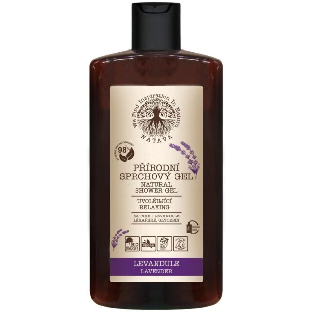NATAVA přírodní sprchový gel 250ml Levandule - LAVENDER