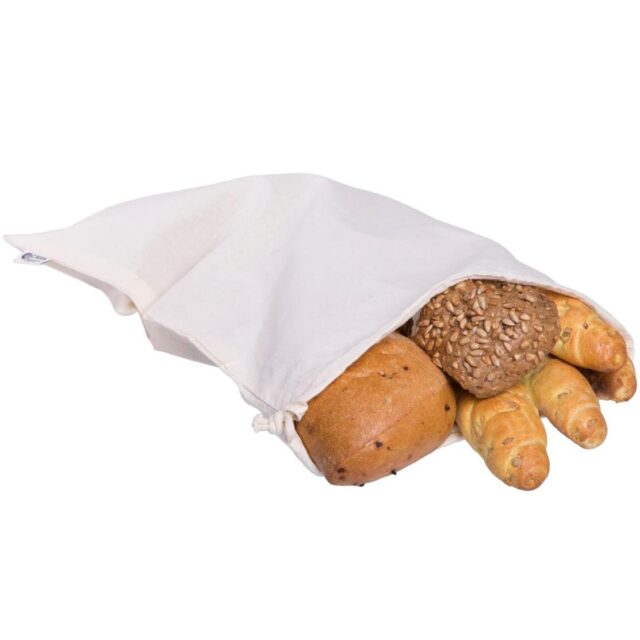 Plátěný sáček z biobavlny – velký 40×30 cm, vhodný na potraviny