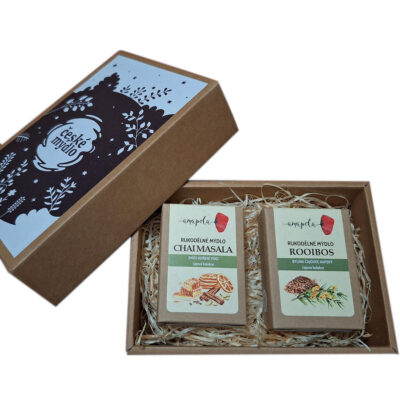 Dárková sada s čájovými mýdly chaimasala a rooibos