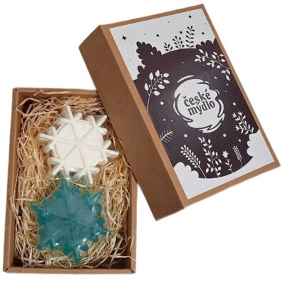 Vánoční balíček s mýdly sněhové vločky