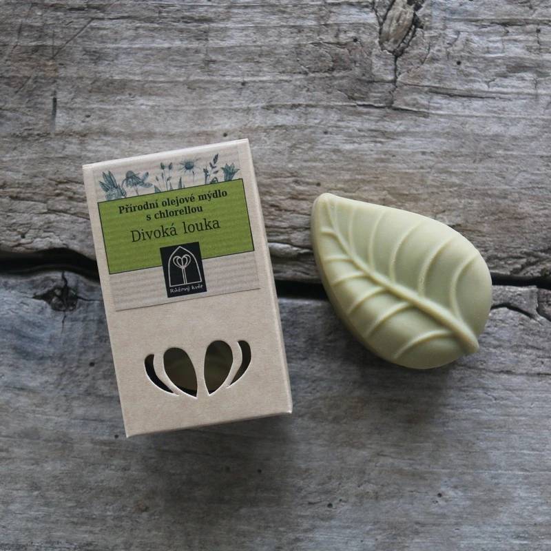 Olejové mýdlo LIST se spirulinou Lesní zahrádka 85 g