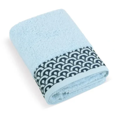 Froté ručník / osuška Bellatex Krajka 500g/m2 světle modrá
