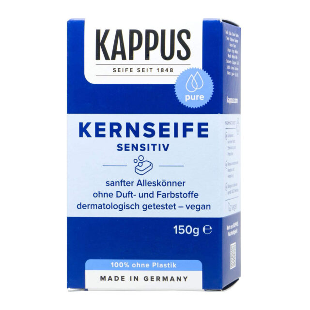 KAPPUS Kernseife univerzální jádrové mýdlo bez vůně pro citlivou pokožku 150g