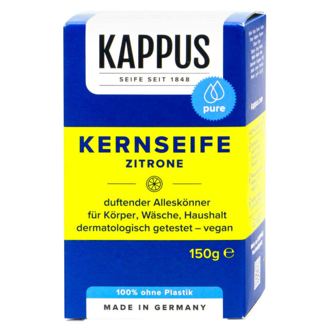 KAPPUS Kernseife univerzální jádrové mýdlo s vůní citronu 150g