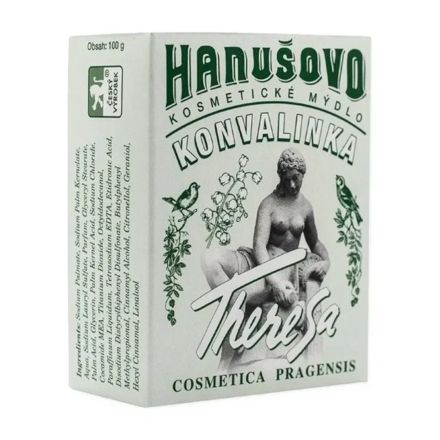 Hanušovo kosmetické mýdlo Konvalinka ze série Theresa